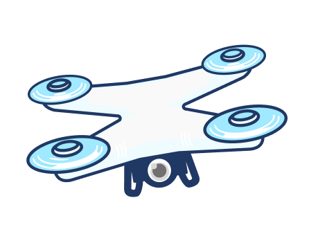 ドローンのイラスト